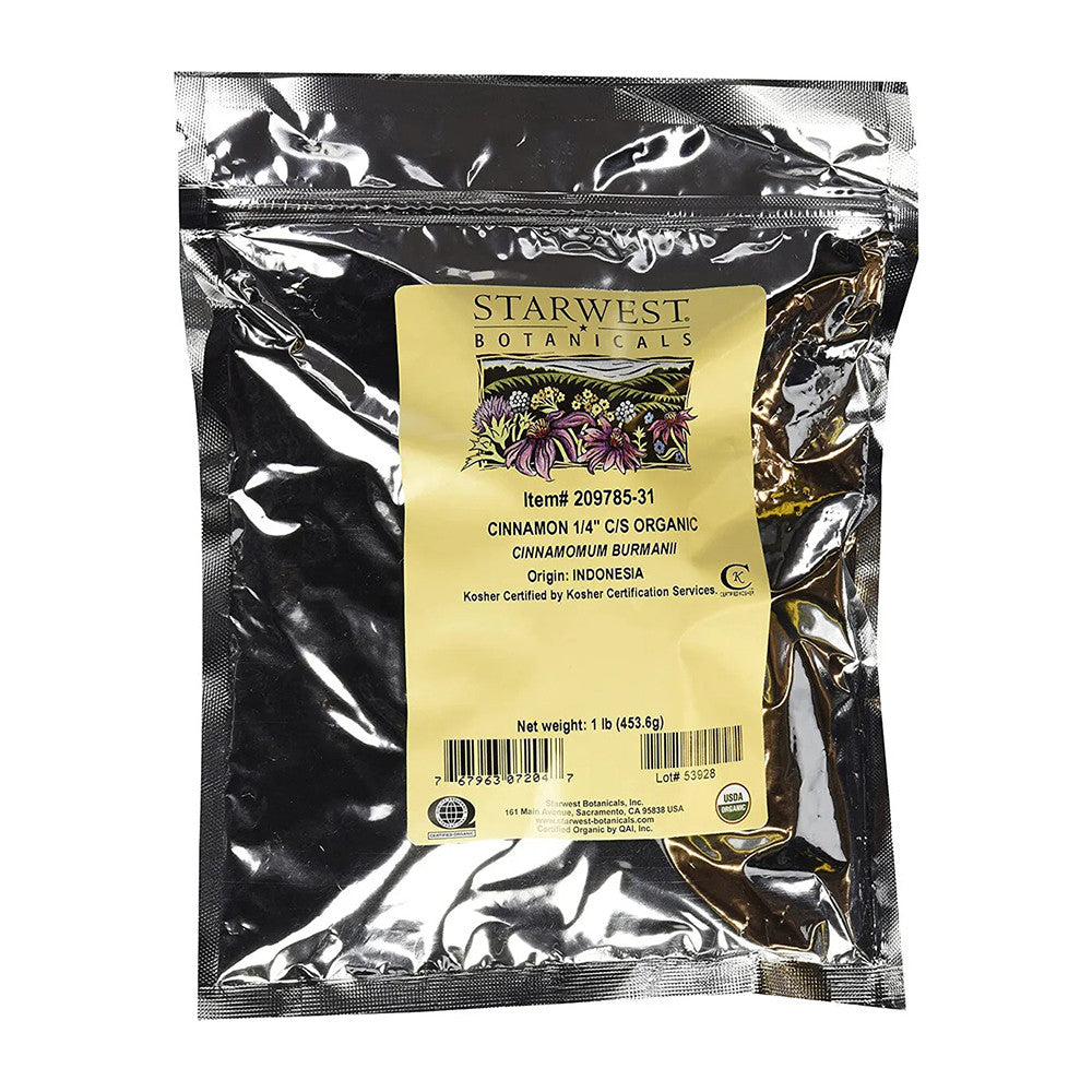 Starwest Botanicals, Organic Cinnamon Cut And Sifted, 16 Oz